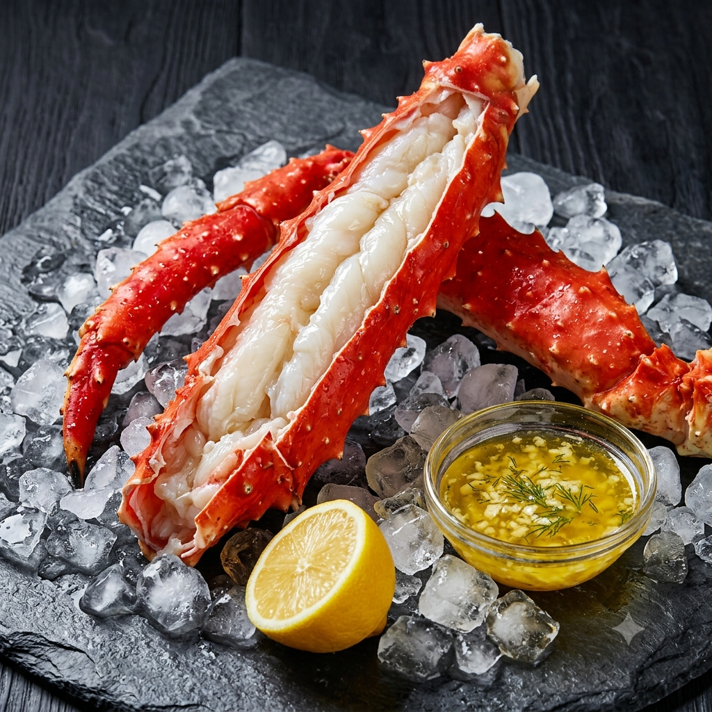 Flash-Frozen Alaskan King Crab Legs – Wild-Caught, Sweet & Tender Meat