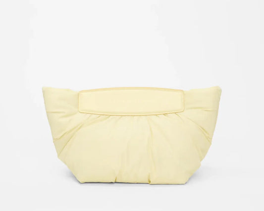 Puffy Ruched Nylon Convertible Clutch Crossbody Bag